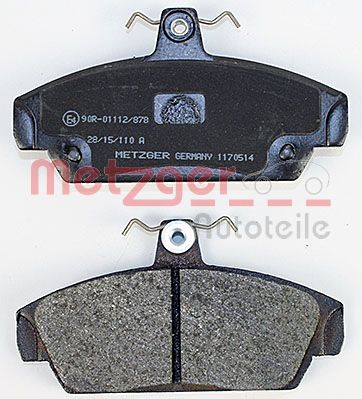 METZGER 1170514 Bremsbelagsatz, Scheibenbremse